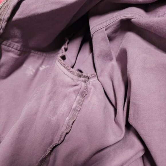 Sezane Paris Roby Women Jumpsuit Size 34 Grape Distressed - Picture 14 of 15